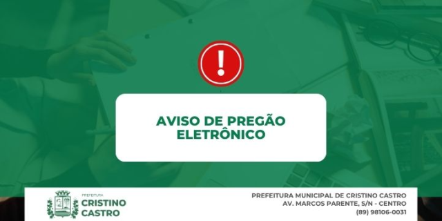 AVISO DE PREGÃO ELETRÔNICO Nº 041/2025
